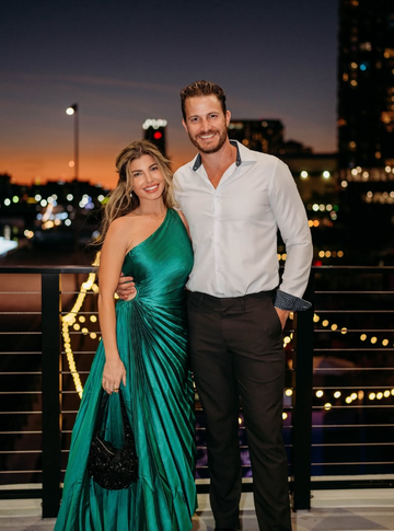 2025 New A Line One Shoulder Green Satin Long Prom Dress Evening Dress HZ1023